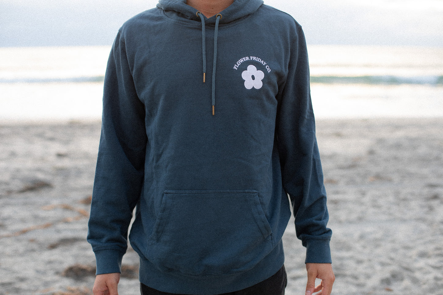 The Wildflower French Terry Hoodie in Blue