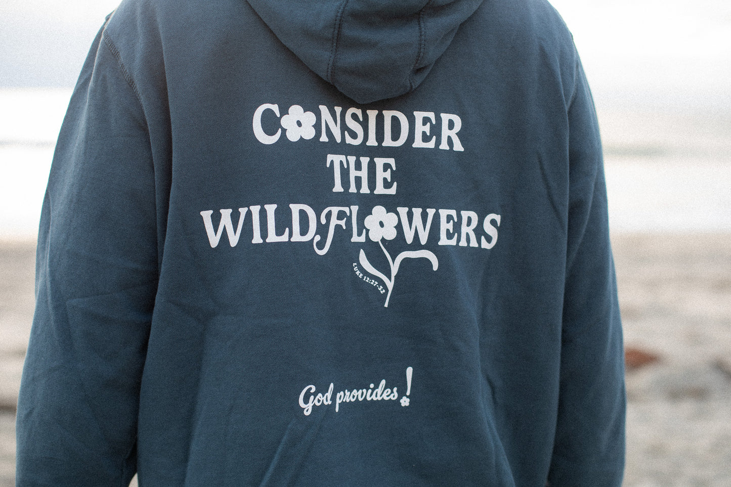 The Wildflower French Terry Hoodie in Blue